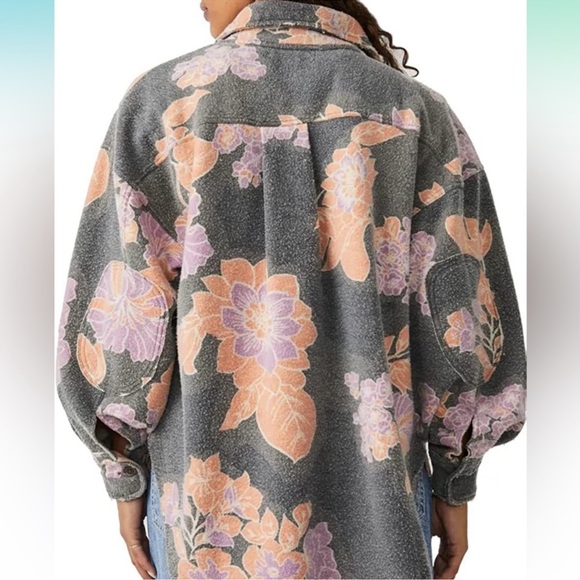 NWT Free People Floral Printed Jacket - Picture 4 of 5